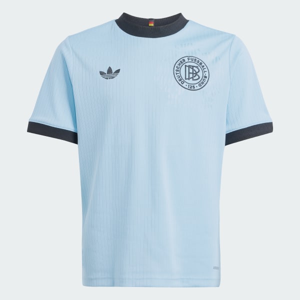 blauw Duitsland Anniversary Voetbalshirt Kids