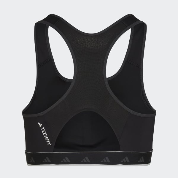 Black Hyperglam Powerreact Medium-Support Techfit Training Bra (Plus Size) BVS43