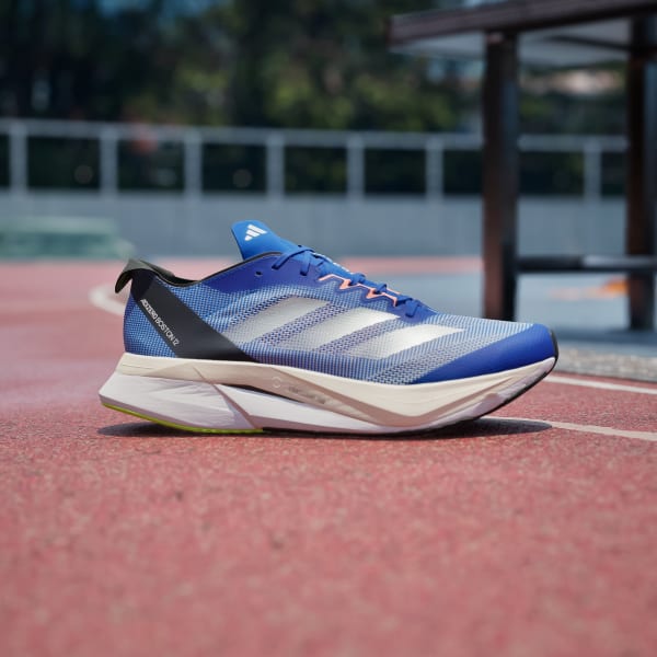 adidas Adizero Boston 12 Running Shoes - Blue | Men's Running 