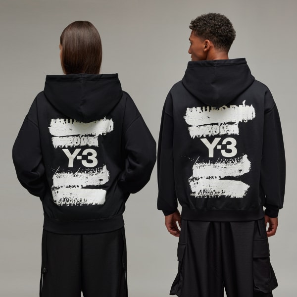 Black Y-3 Graphic Hoodie