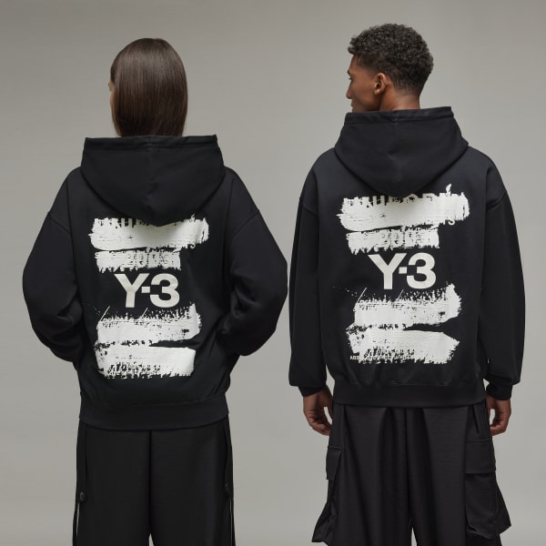 adidas Y-3 Graphic Hoodie - Black | Free Shipping with adidas Y-3 Graphic Hoodie - Black | Free Shipping with