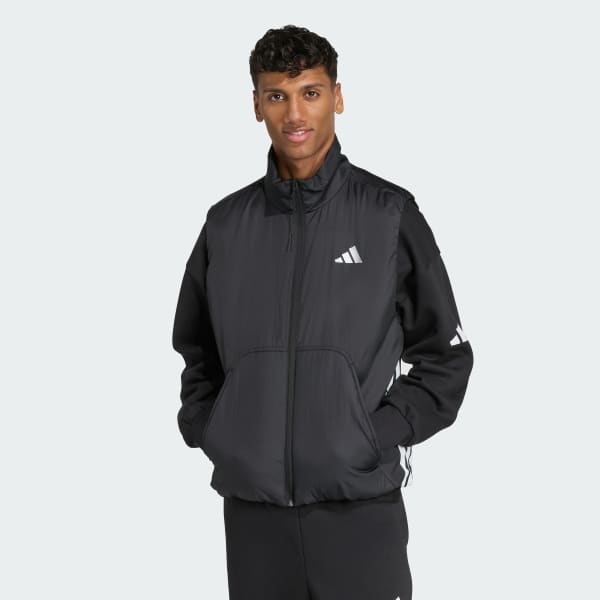 adidas City Tech CLIMAWARM Padded Insulated Vest - Black | Free