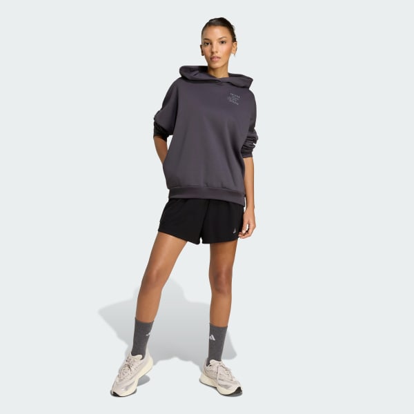 Gris Sweat-shirt à capuche 3 bandes Studio