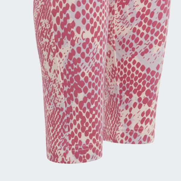 Ροζ Future Icons Allover Print Tights
