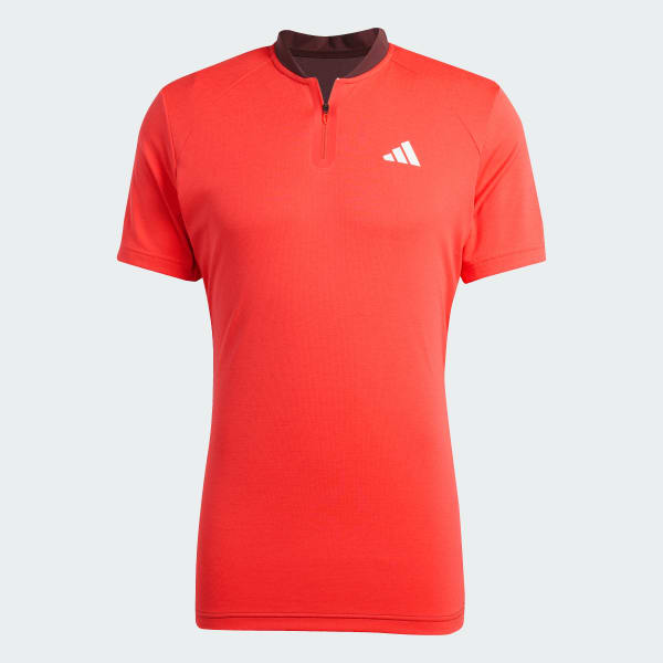adidas Tennis Pro FreeLift Polo Shirt - Red | Free Shipping
