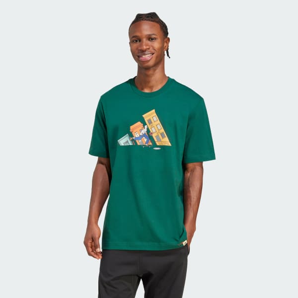 Green Doodle Hunt Skate Graphic Tee