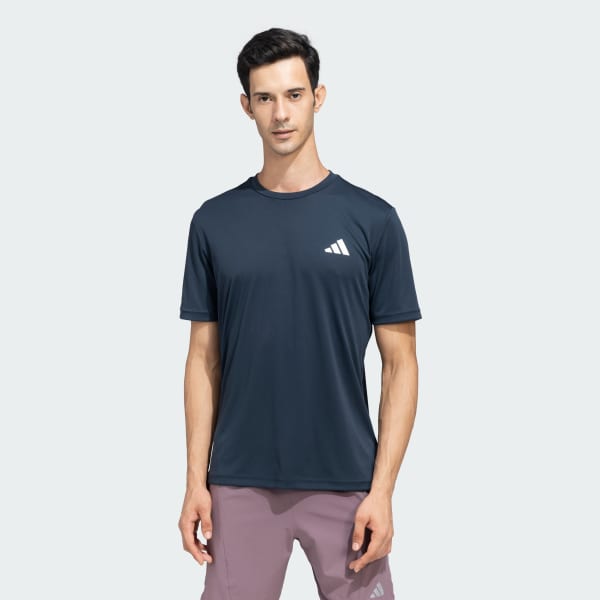 Blue Solid AEROREADY Training Workout Tee