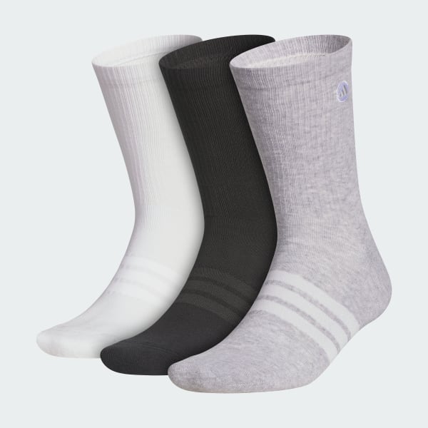 ホワイト パフォーマンス クルーソックス 3足組