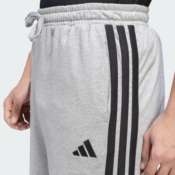 adidas 3 Stripes Single Jersey 10 Shorts - Grey | adidas India