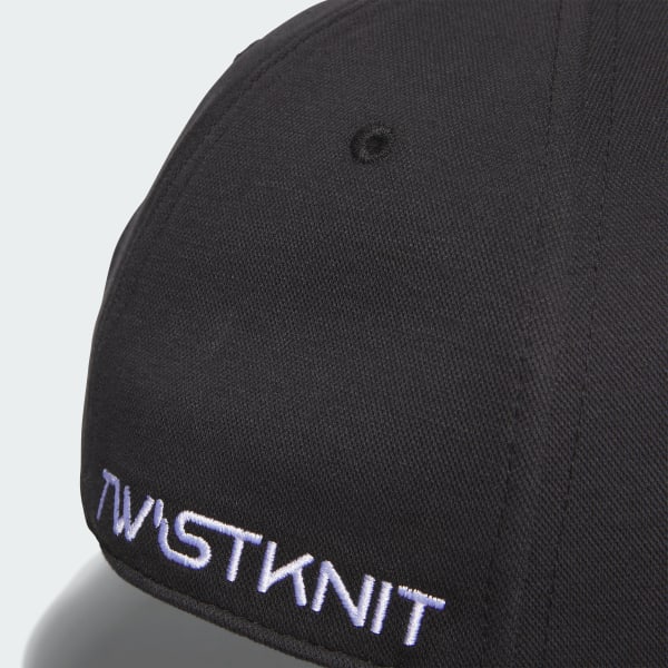ブラック 【ゴルフ】ツイストニット ストレッチ キャップ