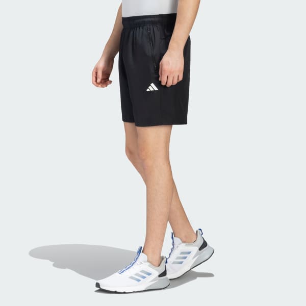 Black TRAIN ESSENTIALS WOVEN SHORTS
