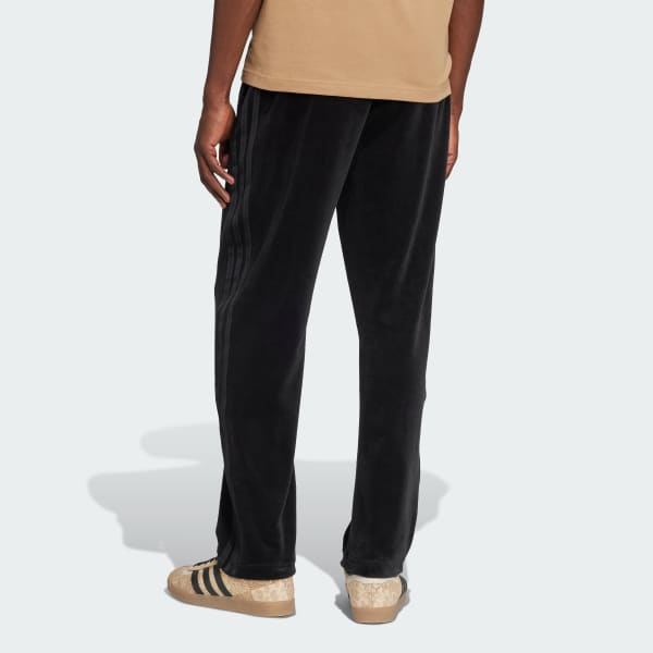 ブラック SSTアディカラー ベロア トラックパンツ