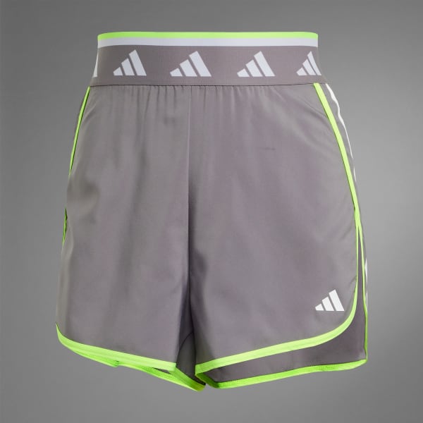 adidas Hyperglam Woven Color Pop Shorts - Grey | Free