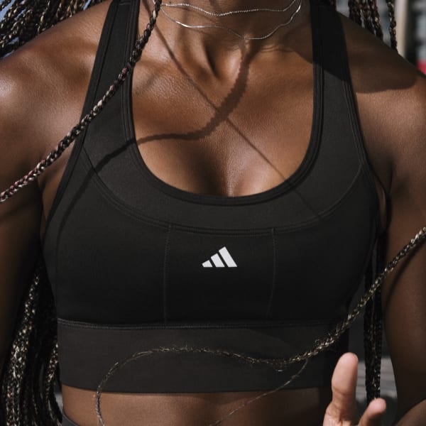 Zwart Medium-Support Running Pocket Beha