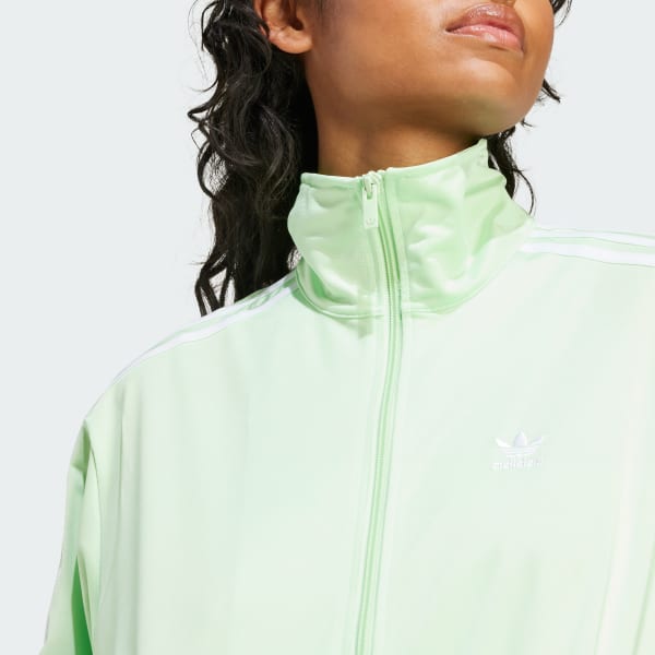 Adidas firebird track top green on sale