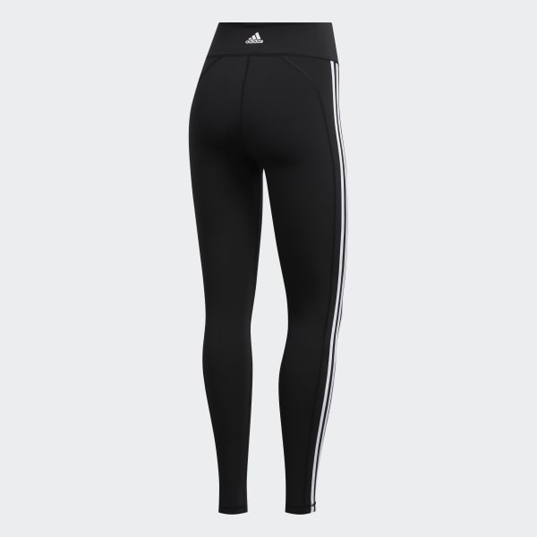 Black Pulse 3-Stripes Long Tights