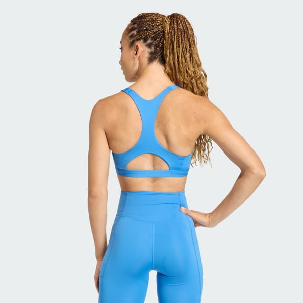 Blue Optime Essentials Workout Medium Support Bra