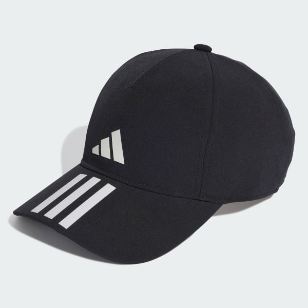 Zwart 3-Stripes AEROREADY Running Training Honkbalpet