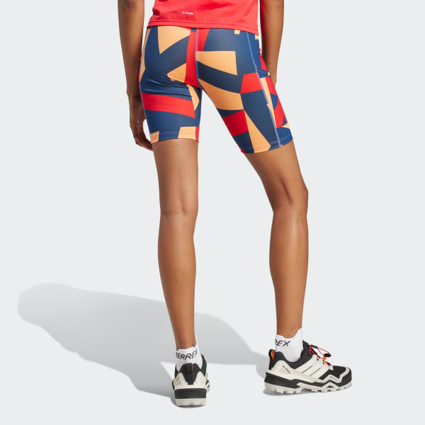 Orange Terrex Multi 8-Inch Tight Shorts Printed