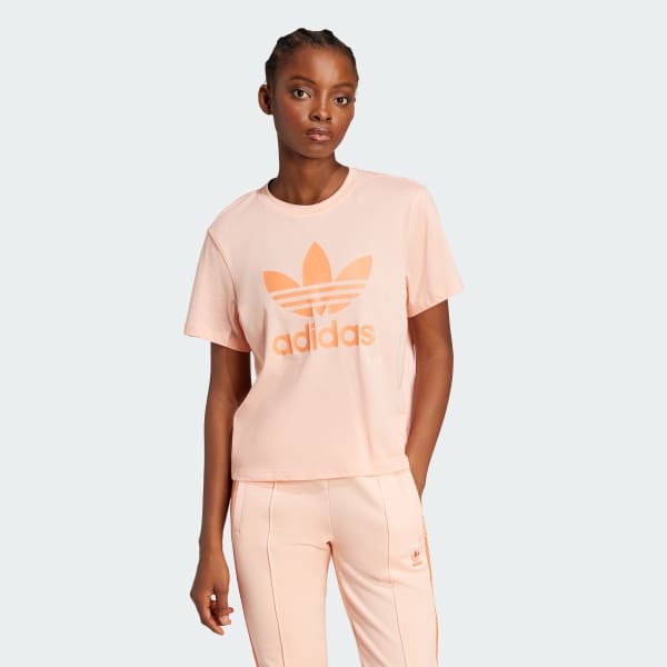 Rosa Adicolor Trefoil Boxy T-Shirt