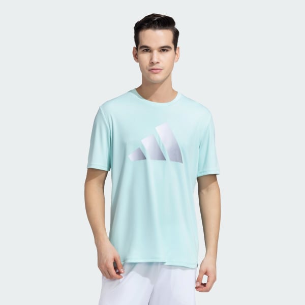 Turquoise 3 Bars AEROREADY Tee