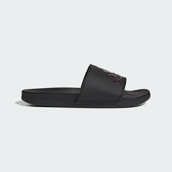 Black Adilette Comfort Slides