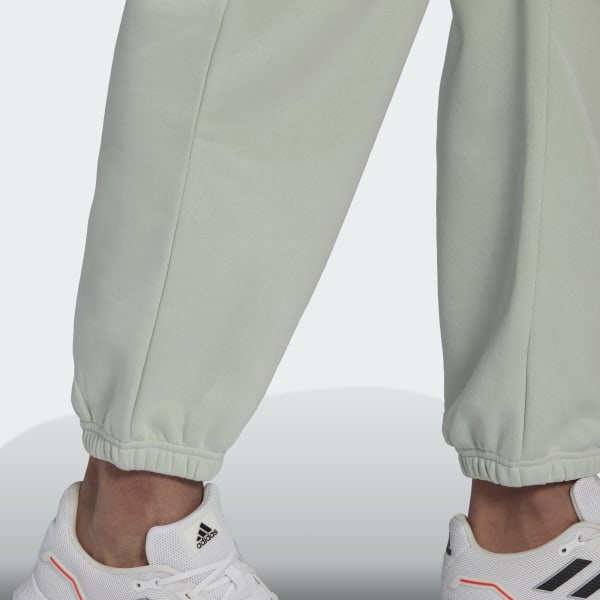 Green Essentials FeelVivid Cotton fleece Straight Leg Sweat Pants HY636