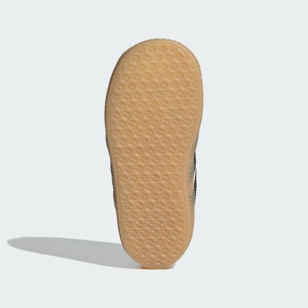 Beige Gazelle Comfort Closure Elastic Laces Shoes Kids