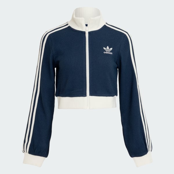 adidas クロップ　トラック　トップ　ジャージ　 ワッフルニット adidas｜【公式】アディダス adidas クロップ トラックトップ