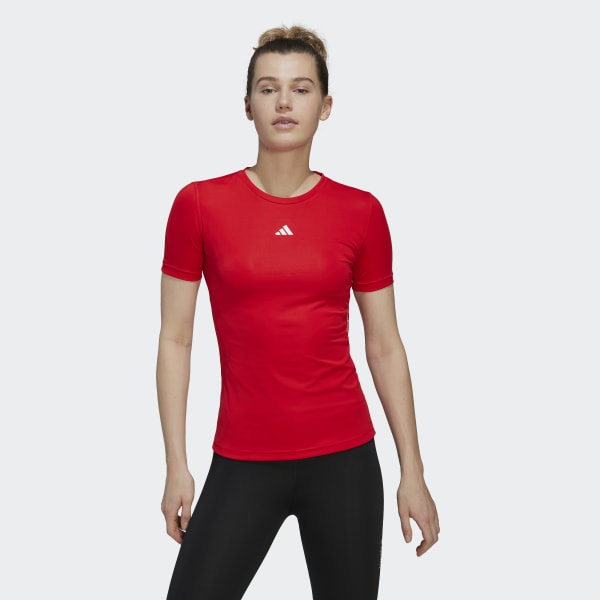 Vermelho T-shirt de Treino Techfit E1684