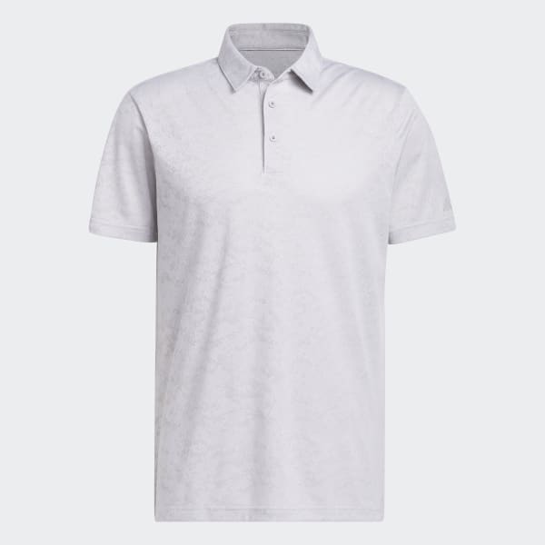 Wit Textured Jacquard Golfpolo