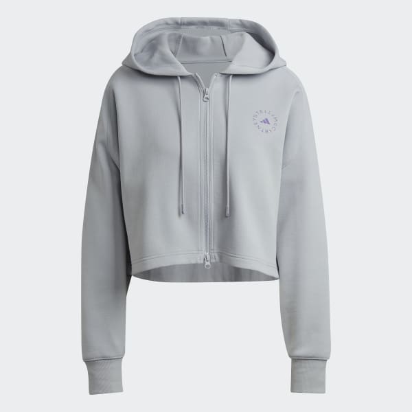 Szary adidas by Stella McCartney Cropped Hoodie IE992