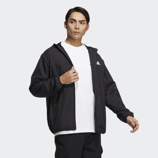 Black Basic Wind Jacket