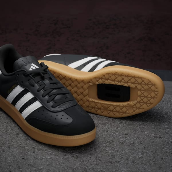 adidas Velosamba Leather Shoes - Black | Free Shipping with