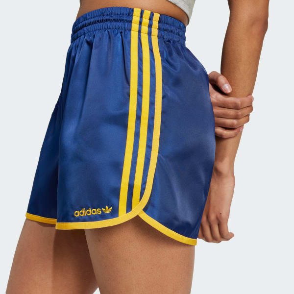 Adidas blue shorts womens sale