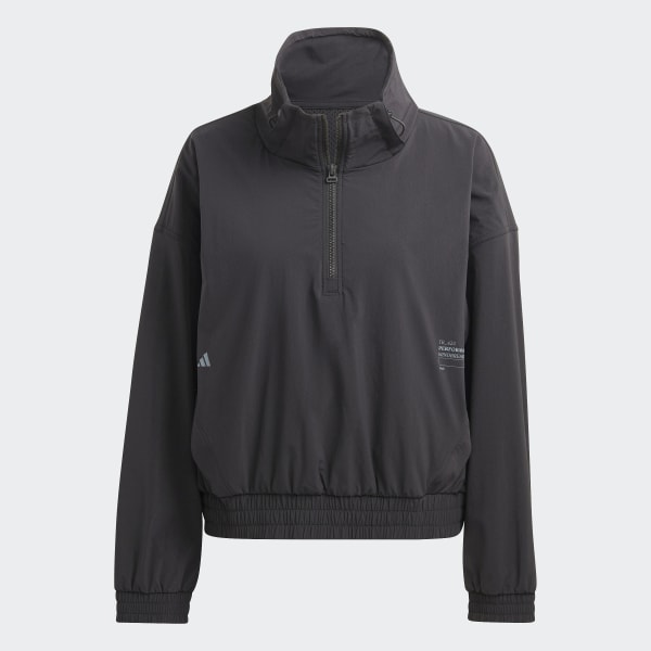 Negro Corta Viento de Entrenamiento Exercise Snacking