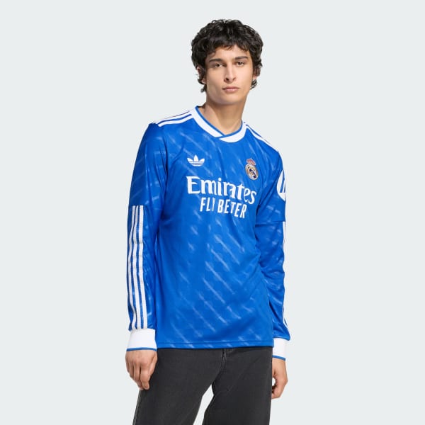 Blu Terza Maglia a maniche lunghe Real Madrid 25/26