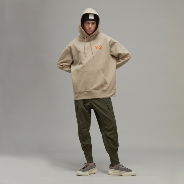 Brown Y-3 Classic Chest Logo Hoodie
