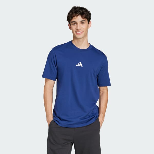 Blau Essentials Small Logo Single Jersey T-Shirt