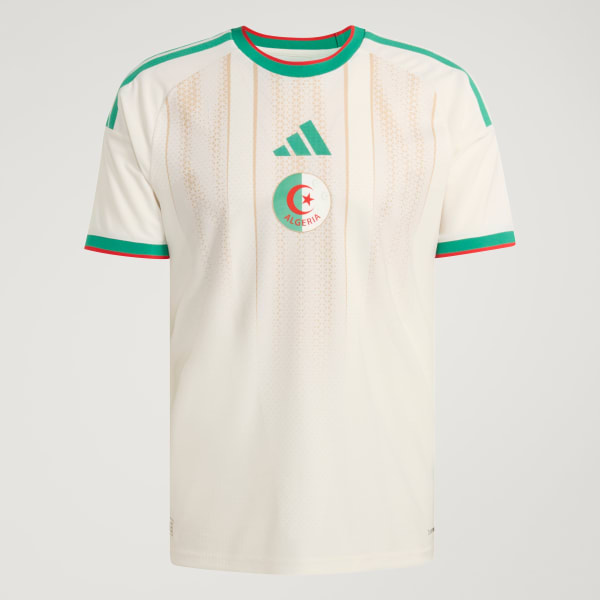 Blanc Maillot Domicile Algérie 26 Authentique