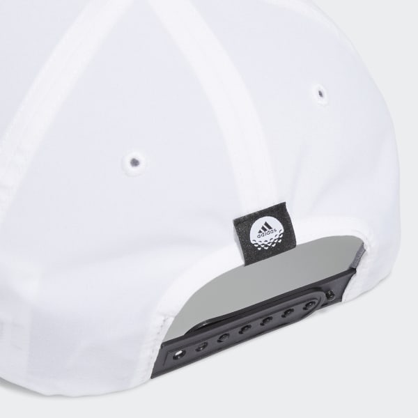 White Youth Performance Golf Hat