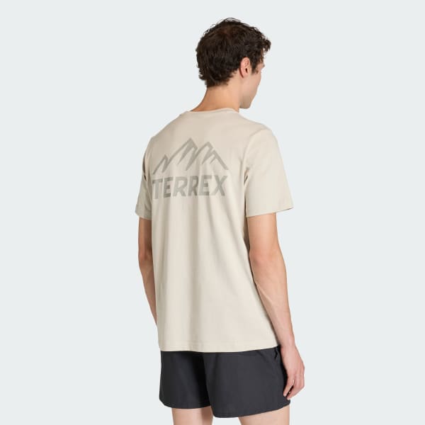 bézová TRIČKO TERREX MOUNTAIN GRAPHIC T-SHIRT