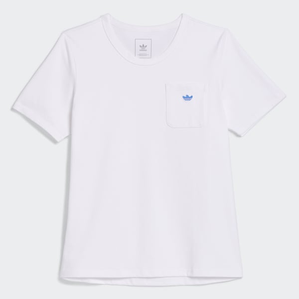 adidas Shmoofoil Heavyweight Pocket Tee White Free Shipping with adiClub adidas US