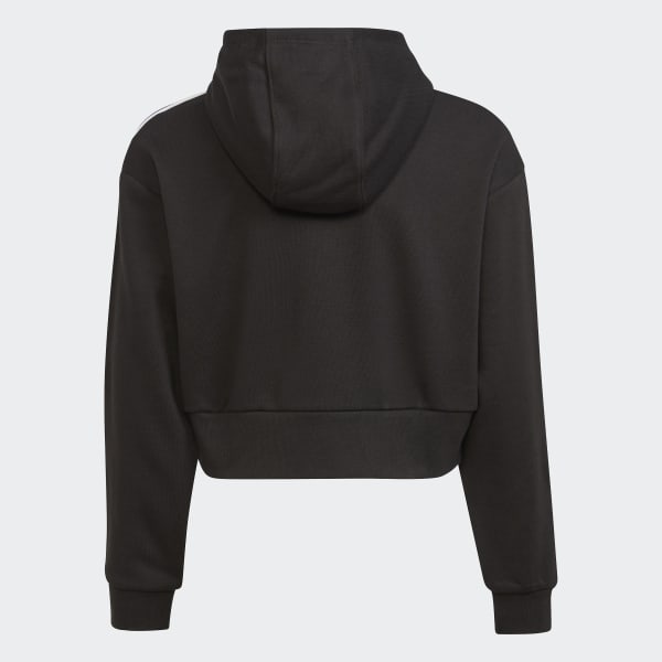 noir Sweat-shirt à capuche Adicolor Cropped