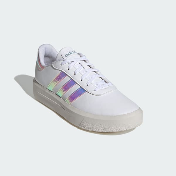 White Court Platform Shoes