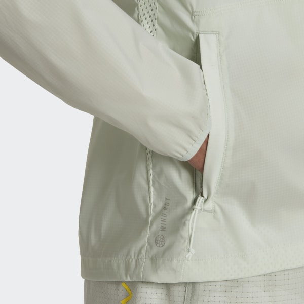 Πράσινο Run Fast Zip Solid Jacket