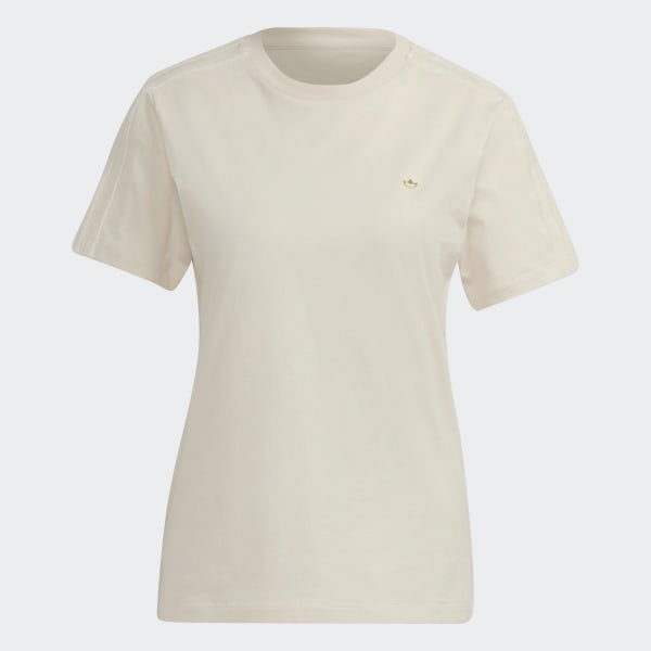 Beige Polo Regular con Tiras de Terciopelo y Trifolio JDJ10