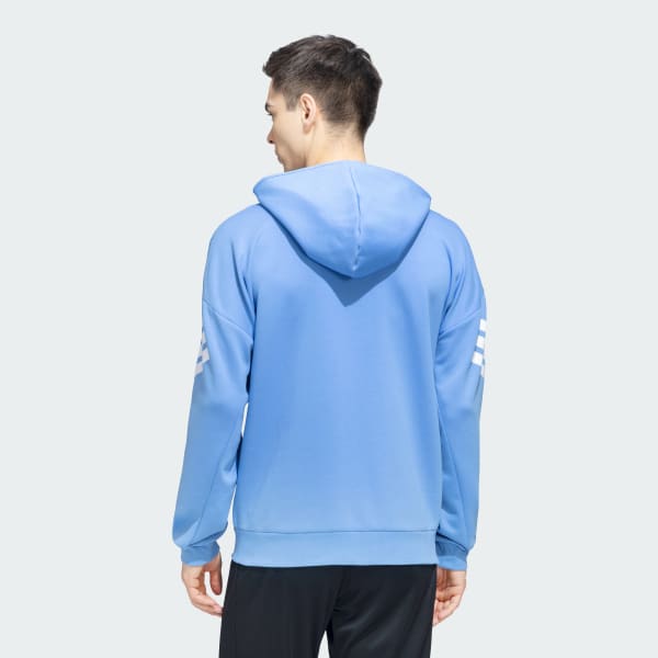 Blue Future Icons 3 Stripes Full Zip Hoodie