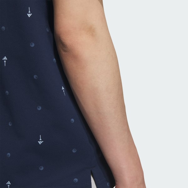 adidas PG Monogram Short Sleeve Polo Shirt - Blue | adidas