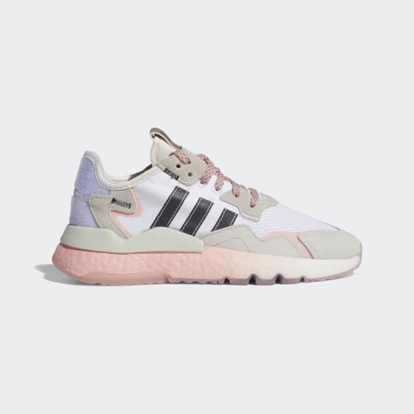 adidas nite jogger white glow pink